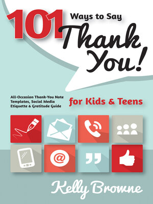 cover image of 101 Ways to Say Thank You, Kids & Teens